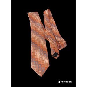 Michael Kors Silk Tie 3.5"x60"  Shades‎ Of Orange Geometric
